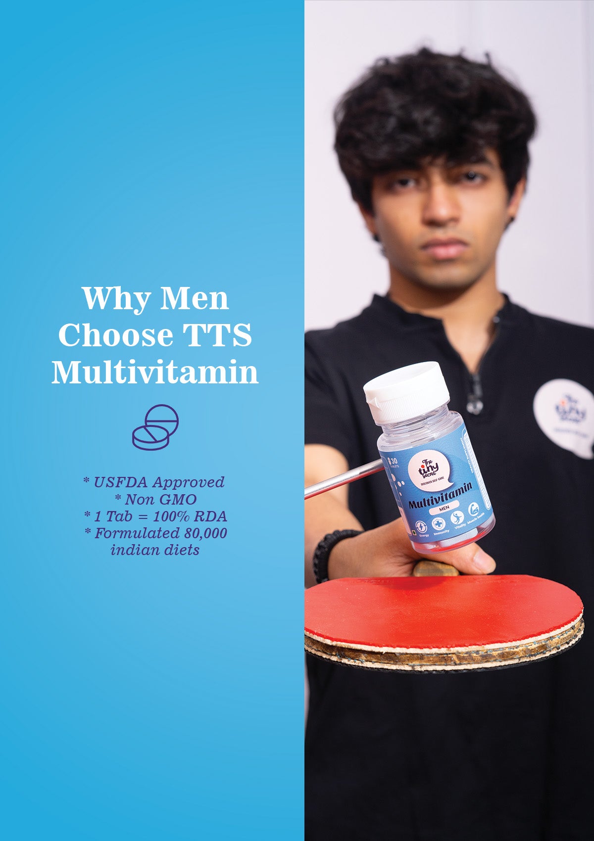 TTS Multivitamin for Men | 30 Tablets | Boosts Energy & Immunity